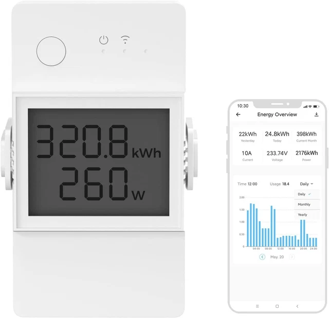 SONOFF US WiFi Smart Switch automation Power Meter Switch with Energy Monitoring