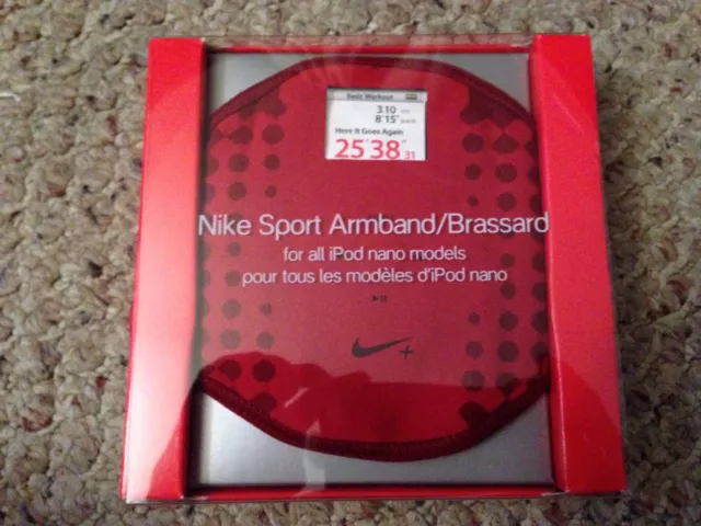 Nike+ Sport Armband red with Window for 1st + 2nd Generation Apple iPod NANO