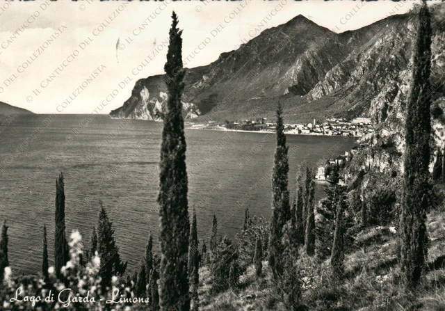 1957 LIMONE Lago di Garda Panorama Brescia Cartolina