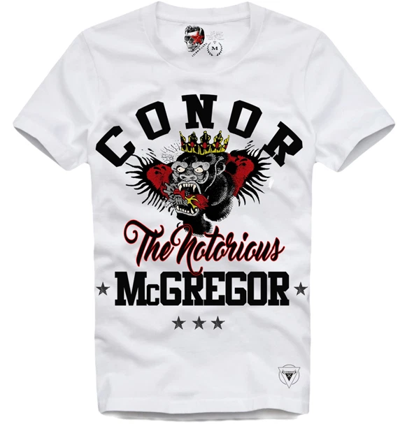 "T-SHIRT CONOR McGREGOR ""THE NOTORIOUS"" UFC MMA BOXING 2859"