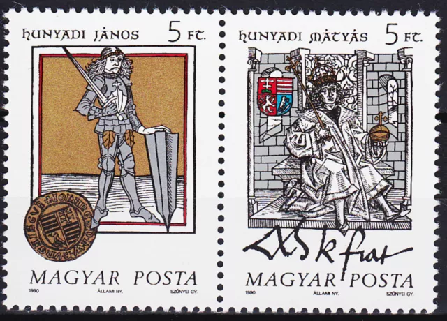 Hungary Historical Portraits 1990 MNH-3 Euro