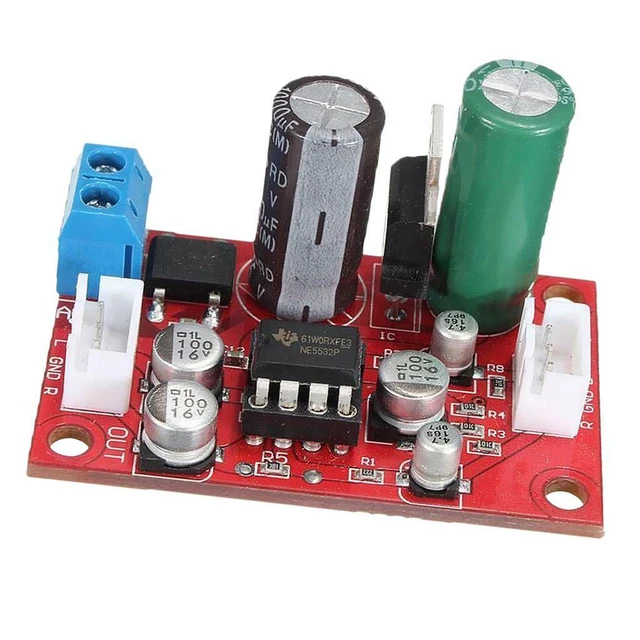 Scheda Preamplificatore HIFI AD828 | Controllo Volume E Tono Stereo | Universale Per Amplificatori