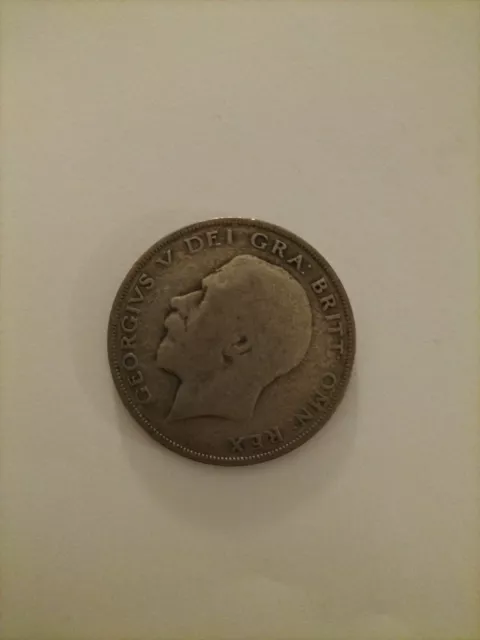 1921 George V Silver Half Crown Coin