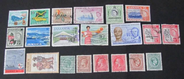 Jamaica Stamps Mint And Used All Hinged G/Ng 1930-1950. (P013).