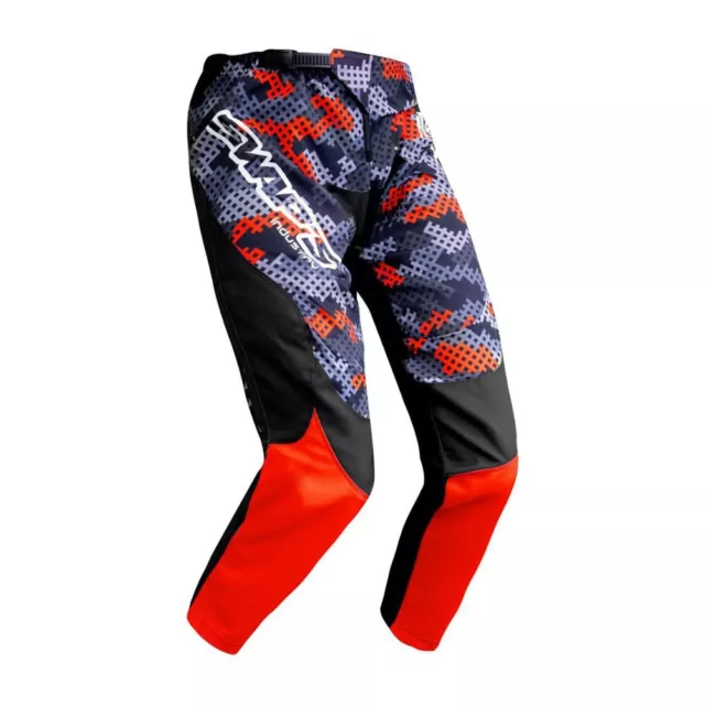 Pantalon moto cross Swaps Camo Kid rouge pour moto cross TT Taille L Enfant Neuf