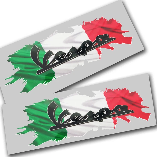 Autocollant Drapeau Italie 9x9cm - Résistant Aux Intempéries, Lavage Haute Pression, Certifié CE