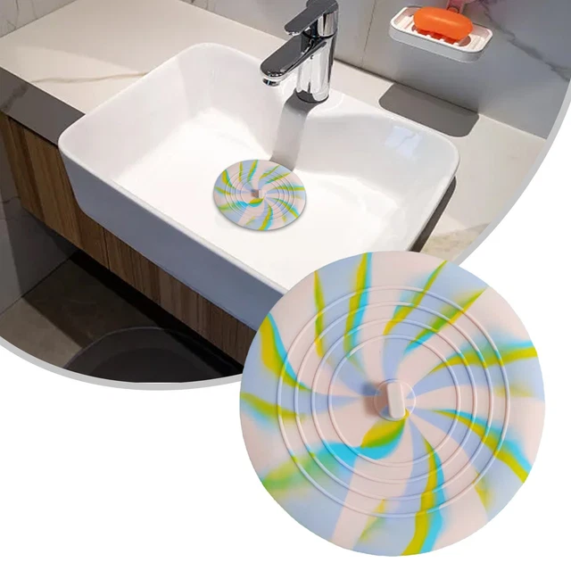Surmatelas de baignoire en silicone facile à entretenir pour drain de douche et