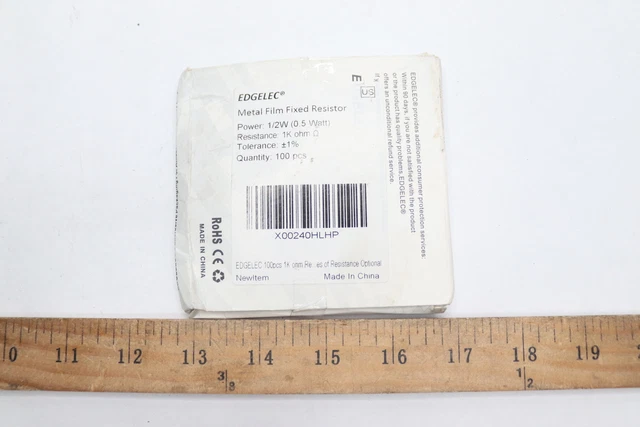 (100-Pk) Edgelec Tolerance Metal Film Fixed Resistor 10K ohm Resistor