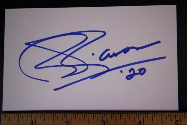 Country Musician Whispering BILL ANDERSON AUTOGRAPH INDEX CARD~