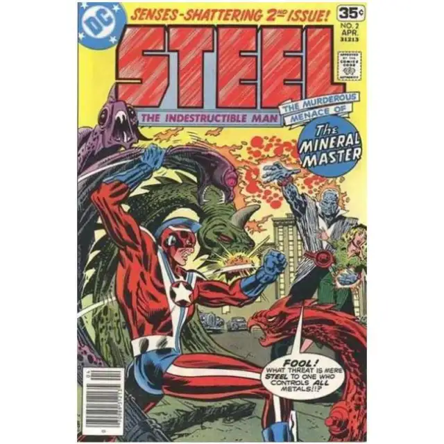 Steel: The Indestructible Man #2 in Very Fine + condition. DC comics [q@