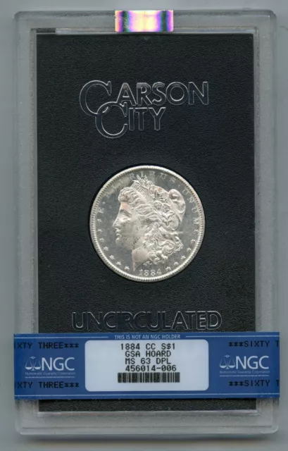 1884 CC Morgan Silver Dollar NGC MS 63 DPL Deep Proof Like (DMPL)