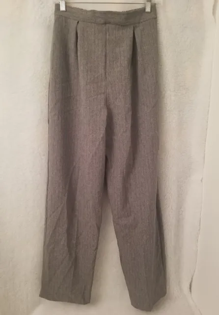 Pants Size 8 Womens Gray Striped