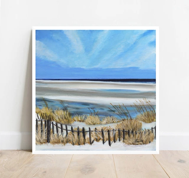 Ocean Painting, Cape Cod Painting, Beach Painting. Ocean Wall Decor, Beach Decor