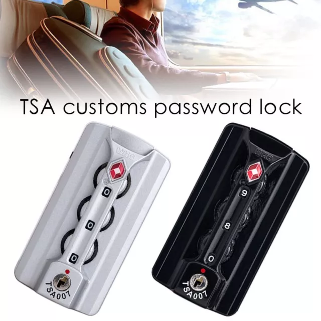 Security Safely Code Lock Anti-theft TSA Customs Lock 3 Digit Combination Lock