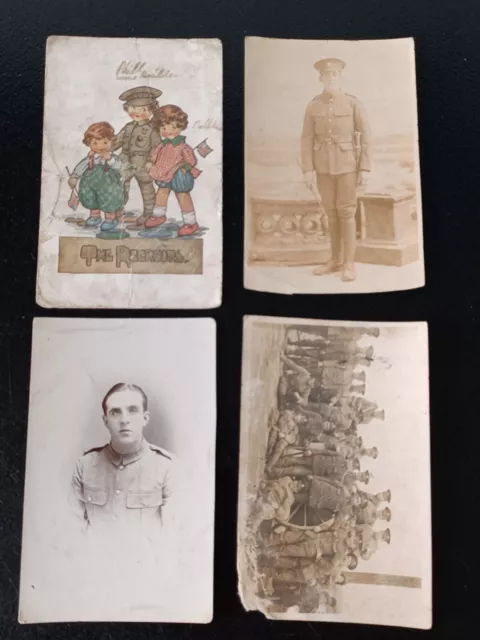 Job Lot WW1 Military Postcards World War 1 Soldiers Uniform