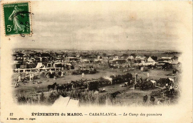 CPA AK Geiser 22 evenements du Maroc Le Camp des goumiers MAROC (757927)