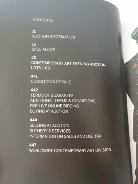 Sothebys auction catalogue Contemporary Art Evening Auction May 2019 VGC 2
