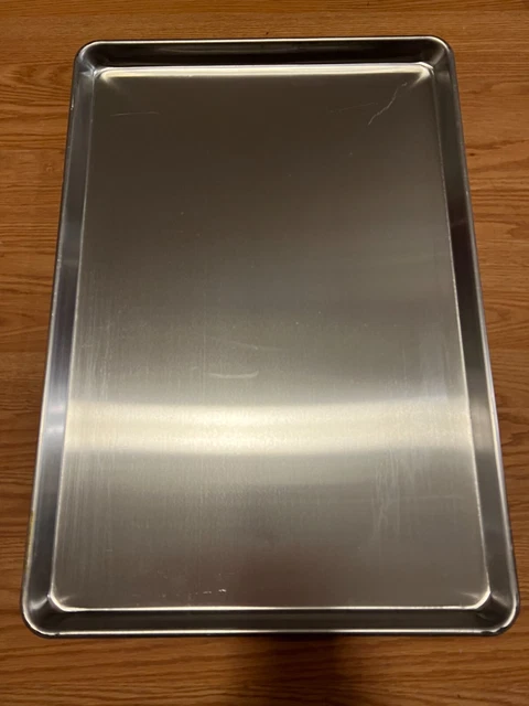 Advance Tabco 18-A-26 Full Size 16 Gauge 18"X"26" Wire in Rim Aluminum Sheet Pan