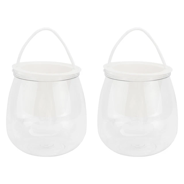 2 Pcs Plant Holder Basket Pet Hydroponic Flower Pot Pot Plants Indoor Planter