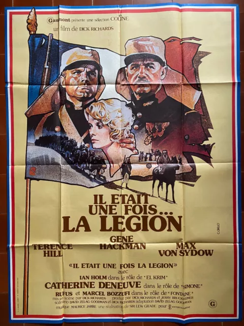 Affiche IL ETAIT UNE FOIS LA LEGION Gene HACKMAN Terence HILL 120x160cm