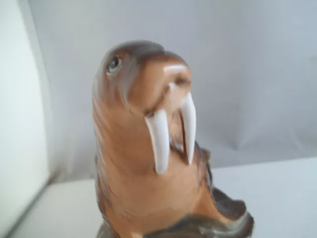 Vintage Made in Japan Walrus on a Rock Figurine Figure 3