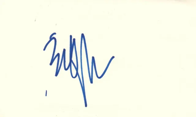 Bill Maher Actor Comic Political TV Show Movie Autographed Signed Index Card