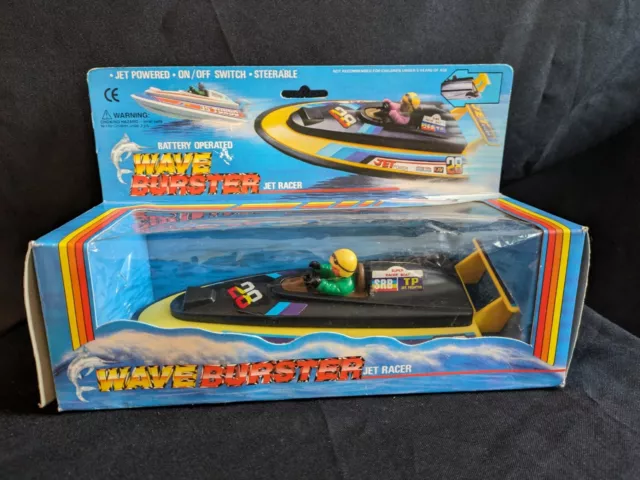 Vintage Wave Burster Battery Operated Jet Water Racer NIB Magic Brand Toy