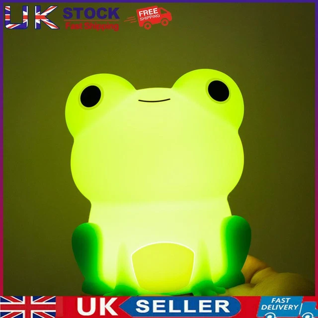 Frog Cute Bedside Lamp Sleeping Night Light Timing Silicone Gifts For