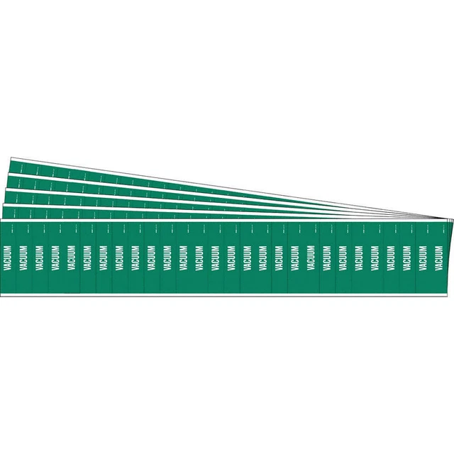 BRADY 91977-PK Pipe Marker,Adhesive,White,Vacuum,PK5