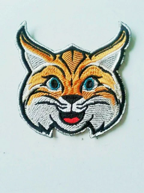 Patch ricamata a mano gatto selvatico di lince