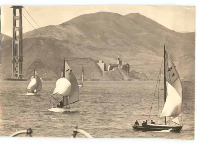 Beautiful SAILING YACHTS of SAN FRANCISCO Races VINTAGE 1935 Press Photo