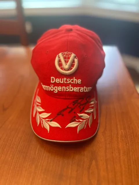 Autographed Michael Schumacher F1 2000 Ferrari Formula 1 One Hat Cap