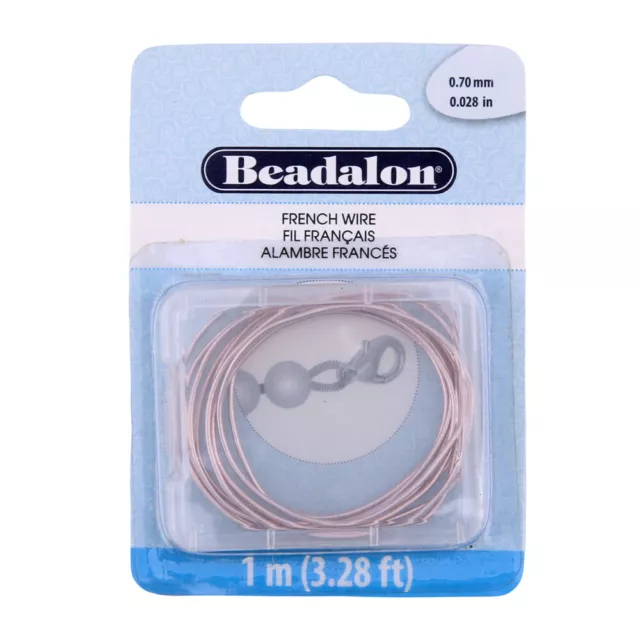 Beadalon® Copper Base Metal French Wire for protecting Bead Cord
