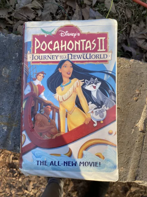 POCAHONTAS II 2 two WALT DISNEY used VHS movie JOURNEY to a NEW WORLD as is