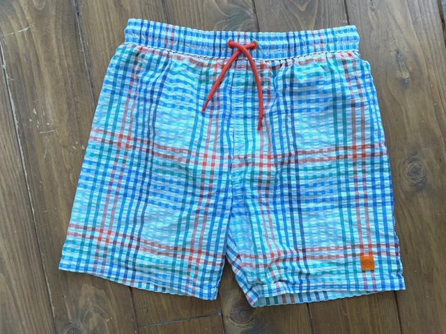 Pantaloncini da bagno ragazzi M&S in motivo a scacchi multicolore 12-13 anni. Immacolata