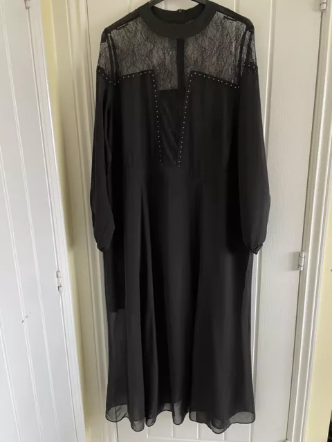 Simply be black clearance lace dress