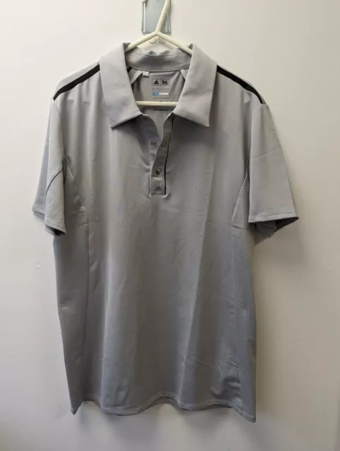 Adidas Puremotion Golf Polo Size Medium Grey Coolmax | Excellent Condition