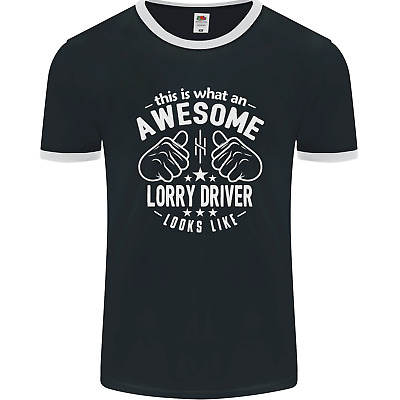 An Awesome Lorry Driver Looks Like Mens Ringer T-Shirt FotL