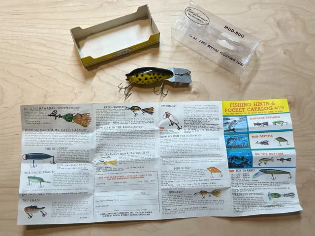 VINTAGE ARBOGAST MUD Bug Fishing Lure W/Box 20 Cf $18.00 - PicClick