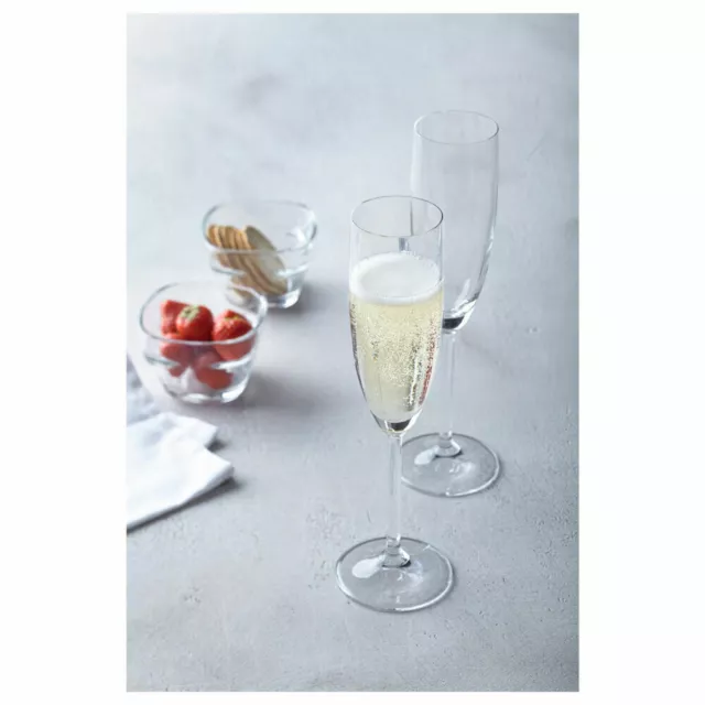 2x Leonardo Sektglas Daily Sekt-Flöte Champagner-Gläser Kristallglas Klar 200ml 3