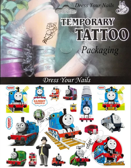Thomas The Tank Engine & Friends Cartoon Temporary Body Tattoo Children/Kids Thomas The Tank Engine & Friends Cartoon Temporary Body Tattoo Children/Kids