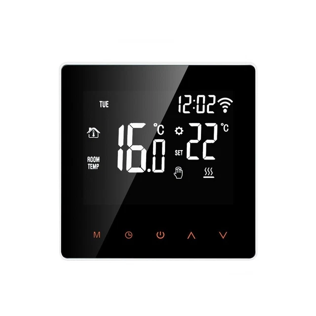 Thermostat Connecté Chaudière Eau Gaz WiFi LCD Tactile Vocale Intelligent 3A