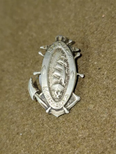 WWI Polish Szkola Morska Sea School Screwback Pin