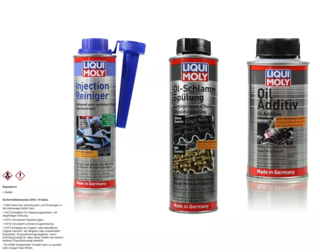 LIQUI MOLY Kit Pompe D'Injection Nettoyant Huile Désembouant Huile Additionnel