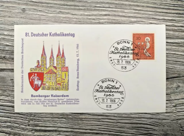 Ersttagsbrief 81. Deutscher Katholikentag 1966 Briefumschlag