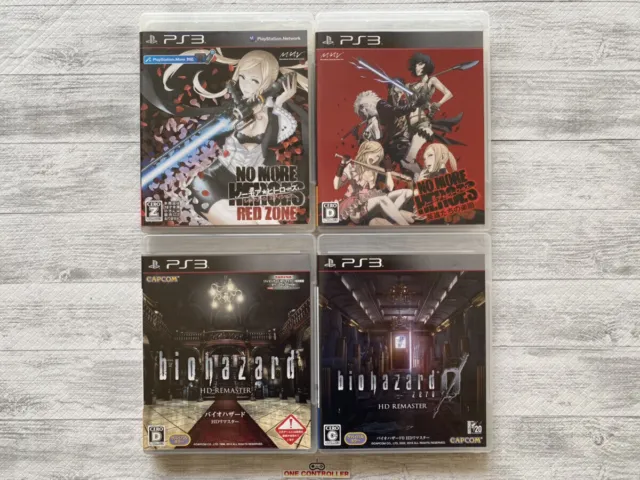 SONY PS3 No More Heroes & Resident Evil HD Remaster & 0 Zero HD Remaster Japan