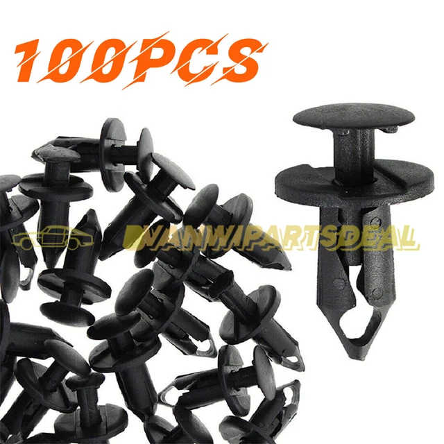 100x Fender Clips Body Rivets for HONDA TRX 400 EX 400EX 300EX TRX450R PLASTIC