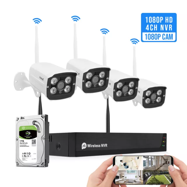 Set Di Telecamere Di Sicurezza JideTech 5MP Per Il Monitoraggio Wireless 8CH