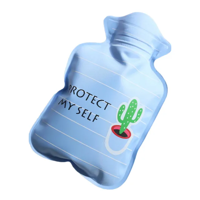 Bolsa de agua caliente térmica botellas de goma blanda dibujos animados