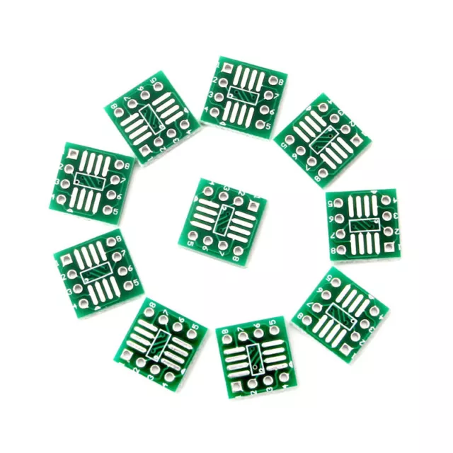 10Pcs SOP8 SSOP8 TSSOP8 to DIP8 Adapter Converter PCB Board